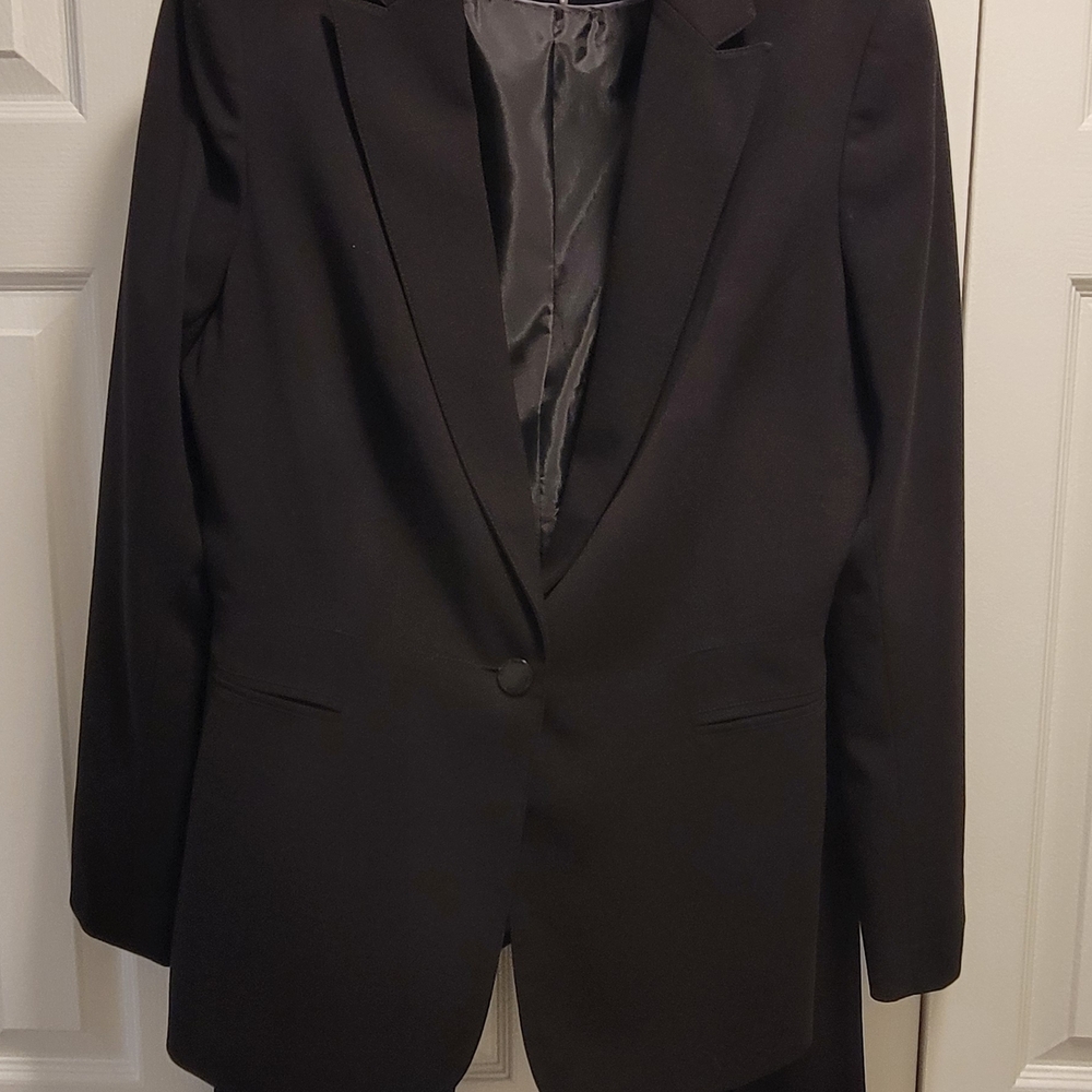 Calvin Klein Elegant Black Pantsuit Size 12
